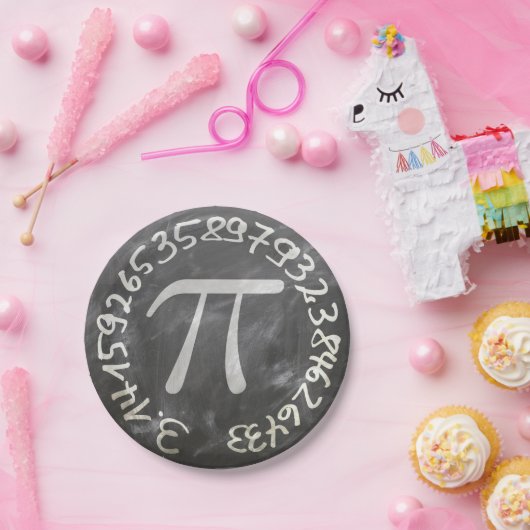 Pi Day PiDay Chalkboard Education Papieren Bordje (Feest)