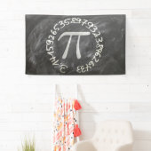 Pi Day PiDay Chalkboard Education Spandoek (Insitu)