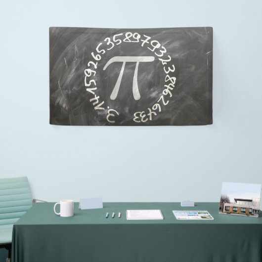 Pi Day PiDay Chalkboard Education Spandoek (Beurs)