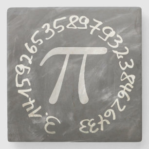 Pi Day PiDay Chalkboard Education Stenen Onderzetter
