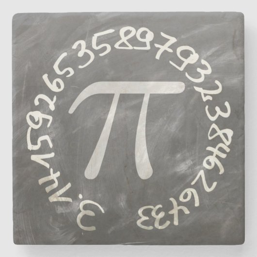 Pi Day PiDay Chalkboard Education Stenen Onderzetter (Voorkant)