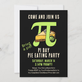 PI DAY Pie Eating Party Kaart