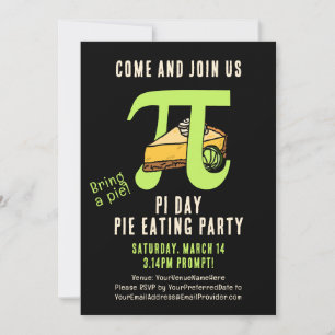 PI DAY Pie Eating Party Kaart