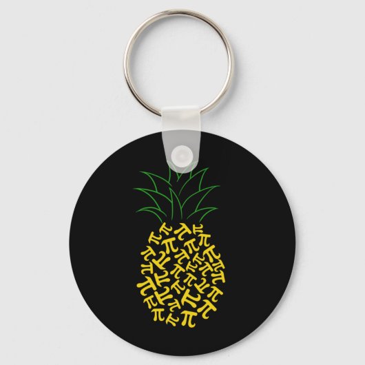 Pi Day Pineapple Wiskunde Leerman 3 Sleutelhanger (Voorkant)