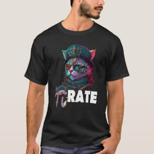 Pi Day Pirate Cat 3 14 Wiskunde Science Teacher Pi T-shirt