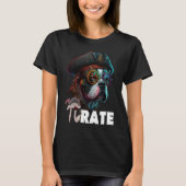 Pi Day Pirate Dog 3 14 Funny Math Science Teacher  T-shirt (Voorkant)