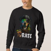 Pi Day Pirate Dog 3 14 Math Science Teacher Pi Rat Trui (Voorkant)