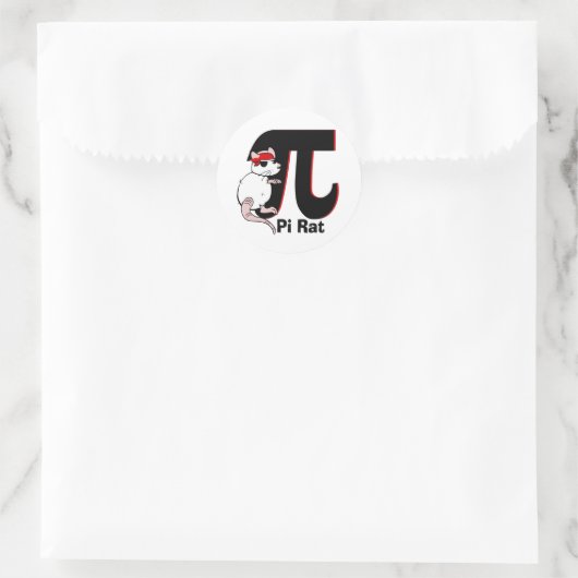 Pi Day / Pirate Ronde Sticker (Tas)