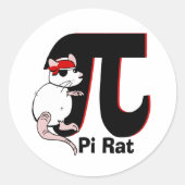 Pi Day / Pirate Ronde Sticker (Voorkant)