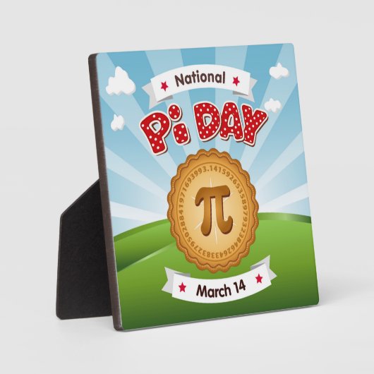 Pi Day Plaque Fotoplaat (Voorkant)