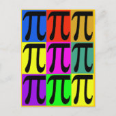 Pi Day POPART-cadeaus Briefkaart (Voorkant)