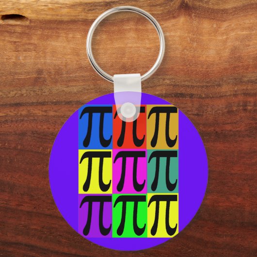 Pi Day POPART-cadeaus Sleutelhanger (Voorkant)