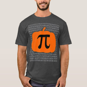 Pi Day Pumpkin Pie Wiskunde Funny Halloween Thanks T-shirt