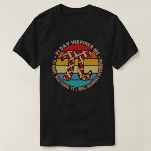 Pi Day raadt me aan om irrationele 3,14 Wiskunde t T-shirt