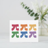 PI Day Rainbow Briefkaart (Staand voorkant)