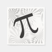 Pi Day Retro PI-symbool Napkins Servet (Voorkant)