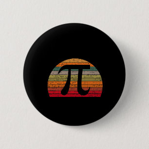Pi Day Retro Wiskunde geek leraar student Hap Ronde Button 5,7 Cm