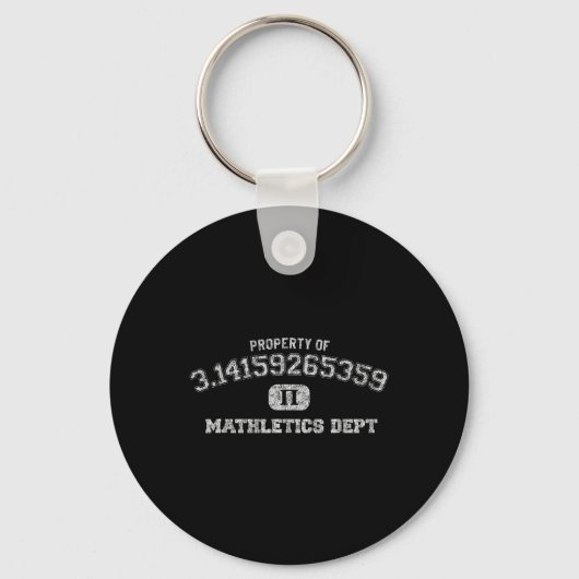 Pi Day Shirt 3.14 Pi Mathletics Dept Funny Gym Sleutelhanger (Voorkant)