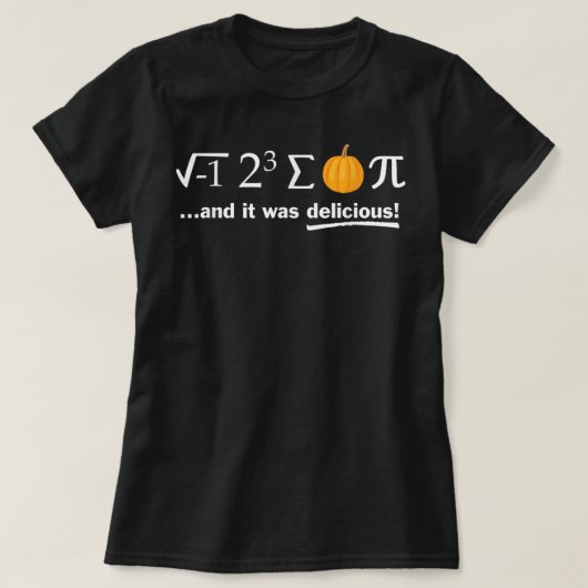 Pi Day Shirt I acht sum pumpkin Pi Funny Wiskunde  (Design voorkant)
