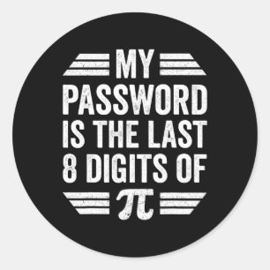Pi Day Shirt Kinder Ronde Sticker