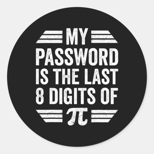 Pi Day Shirt Kinder Ronde Sticker (Voorkant)