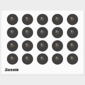 Pi Day Shirt – PI = We’ll Meet Again – Modern Math Ronde Sticker (Vel)