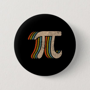 Pi Day Shirt Spiral Pi Wiskunde Docent Student Kin Ronde Button 5,7 Cm