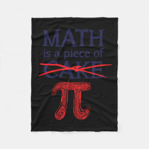Pi Day Shirt Wiskunde is een fluitje van een cent Fleece Deken