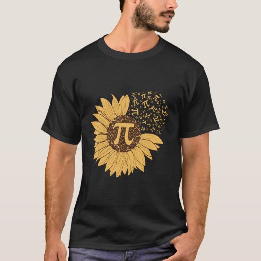 Pi Day Shirt - Zonnebloem 314 Pi Nummer Symbool Wi (Voorkant)