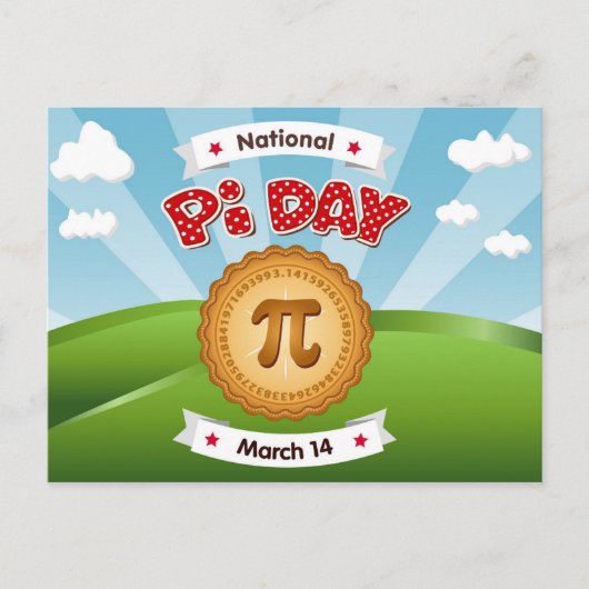 PI Day Sociaal Briefkaart (Voorkant)