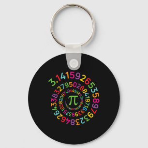 Pi Day Spiral Shirt 3.14159 Vrouwen Kinder Mannen  Sleutelhanger