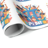 Pi Day Squad Celebration Design Cadeaupapier (Rol Hoek)