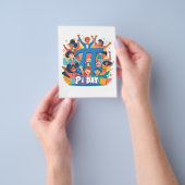 Pi Day Squad Celebration Design Flyer (Hand)
