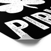 Pi Day St. Patrick's 3.14 Irish Funny Pirish Wisku Poster (Hoek)