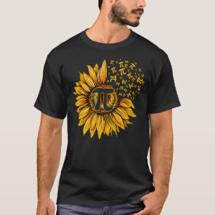 Pi Day Sunflower 3 14 Pi Number Symbool Wiskunde S T-shirt