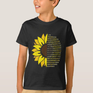 Pi Day Sunflower 3.14 Pi Number Symbool Wiskunde S T-shirt