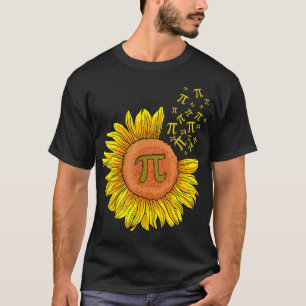 Pi Day Sunflower 3,14 Pi Number Symbool Wiskunde T T-shirt