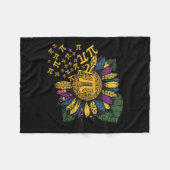 Pi Day Sunflower 3 Fleece Deken (Voorkant (Horizontaal))