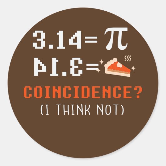 Pi Day Symbol Apparel Science Wiskunde Leerkracht Ronde Sticker (Voorkant)