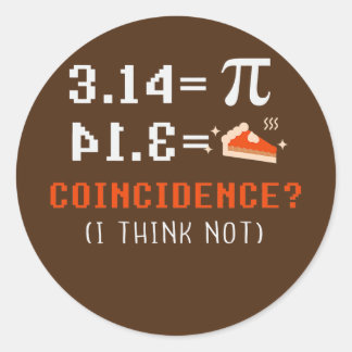 Pi Day Symbol Apparel Science Wiskunde Leerkracht Ronde Sticker