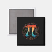 Pi Day Symbool Retro Pi 3.14 Nummer Funny M Magneet (Voorkant / Achterkant)