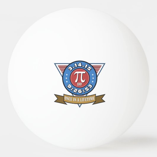 Pi Day Symbool voor Wiskunde Nerds Ping Pong Ball (Voorkant)