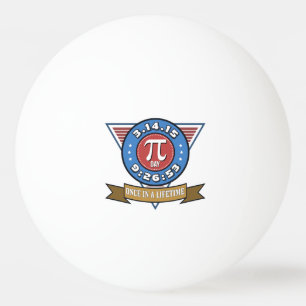 Pi Day Symbool voor Wiskunde Nerds Ping Pong Ball