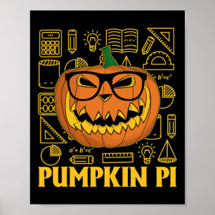 Pi Day T-shirt Pompoen Pi T-shirt Pi Wiskunde T-sh Poster