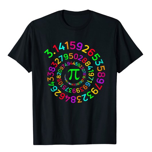 Pi Day t-shirt Spiral Pi Wiskunde ontwerp voor Pi 