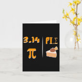 Pi Day Thanksgiving Mirror Afbeelding van 3.14 is Kaart (Gele Bloem)