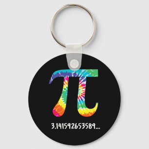 PI Day Tie Dye T Shirt voor Wiskunde Docent Natuur Sleutelhanger