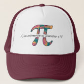 Pi Day Trucker Hat – Kleurrijk Mathematisch Ontwer Pet (Voorkant)