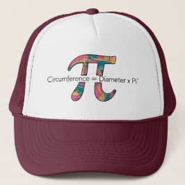 Pi Day Trucker Hat – Kleurrijk Mathematisch Ontwer Trucker Pet