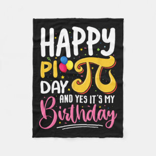 Pi Day Verjaardag Wiskunde Lover Happy Pi Day Ja H Fleece Deken